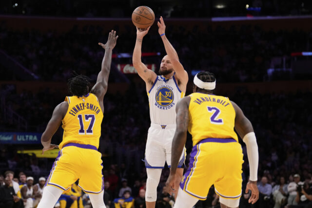 Warriors Lakers Basketball The Associated Press