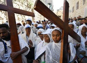 Thousands march in Old Jerusalem's Way of the Cross on Good Friday