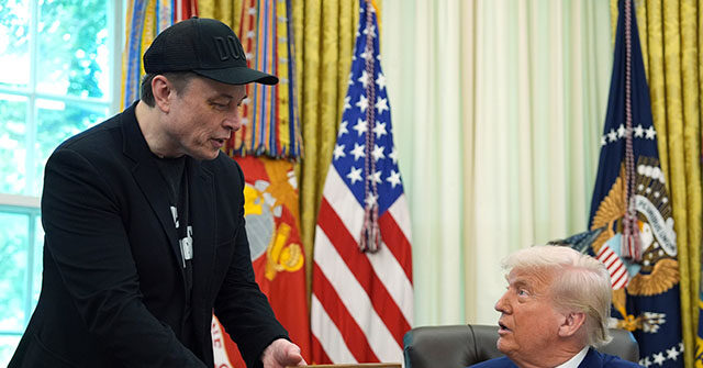 Donald Trump Gifts Elon Musk Key to White House in Send-Off Presser