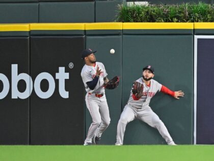 WATCH: Red Sox Outfielders Combine for Insane Home Run-Saving Catch
