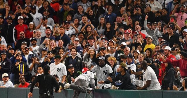 WATCH: Yankees Fan Who Rushed the Field Nearly Eludes Security Before Brutal Takedown