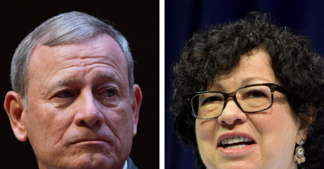Justice John Roberts Stops Justice Sotomayor Interrupting Questions
