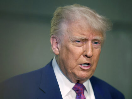President Donald Trump arrives for a House Republican meeting at the U.S. Capitol on May 2