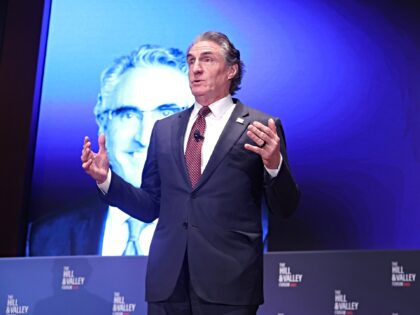 WASHINGTON, DC - APRIL 30: Doug Burgum, U.S. Interior Secretary speaks on stage during The
