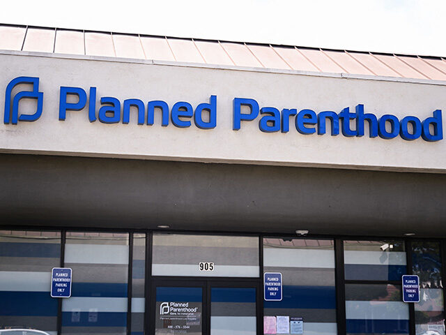 Planned Parenthood signage is displayed outside of a health care clinic in Inglewood, Cali