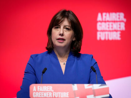 LIVERPOOL, ENGLAND - SEPTEMBER 27: Labour's Shadow culture secretary Lucy Powell deli