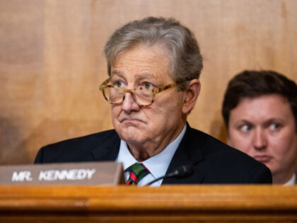WASHINGTON - FEBRUARY 28: Sen. John Kennedy, R-La., listens during the Senate Budget Commi