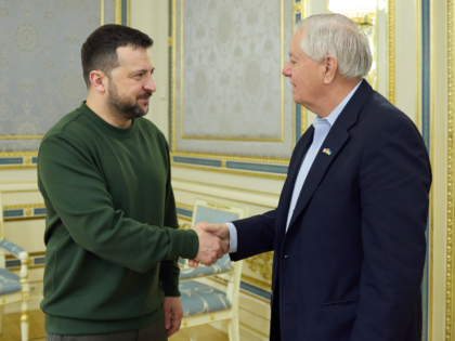 KYIV, UKRAINE - MARCH 18: (----EDITORIAL USE ONLY MANDATORY CREDIT - 'UKRAINIAN PRESIDENCY