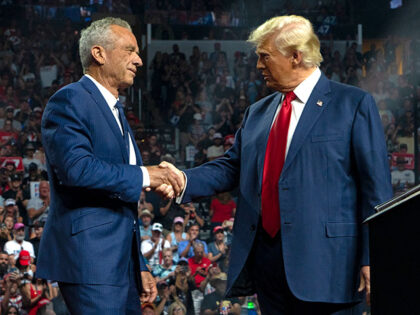 Former Republican presidential candidate Robert F. Kennedy Jr. and Republican presidential