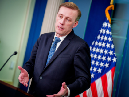 WASHINGTON, DC - JANUARY 13: U.S. National Security Advisor Jake Sullivan speaks during a
