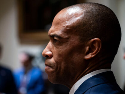 Eric Scott Turner, US secretary of Housing and Urban Development (HUD), during a cabinet m