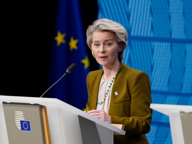 BRUSSELS, BELGIUM - MARCH 20: European Commission President Ursula von der Leyen of German