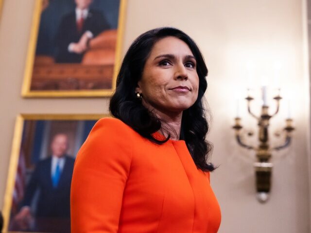 Worldwide Threats House 2025 UNITED STATES - MARCH 26: Tulsi Gabbard, director of National Intelligence, arrives to tes