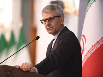 Iranian Foreign Ministry spokesman Esmaeil Baghaei attends a press conference in Tehran, I