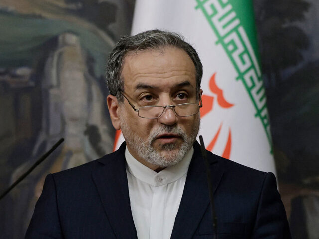 Iran's Foreign Minister Abbas Araghchi attends a joint press conference with Russian