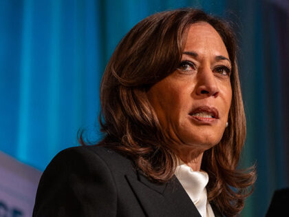 Former US Vice President Kamala Harris speaks at the Emerge 20th Anniversary Gala in San F