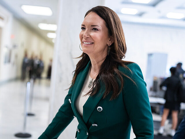 Agriculture Secretary Brooke Rollins arrives to testify during the House Appropriations Su