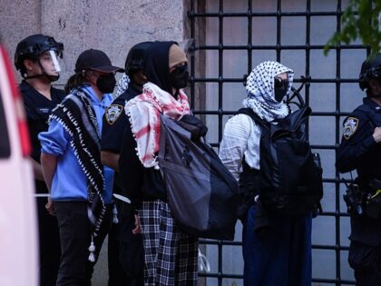 NEW YORK, US - MAY 7: New York City police arrested dozens of Pro-Palestinian protesters o