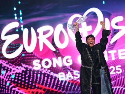 18 May 2025, Switzerland, Basel: JJ from Austria, winner of the Eurovision Song Contest, h