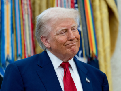 US President Donald Trump during a swearing-in ceremony for Jeanine Pirro, interim US atto