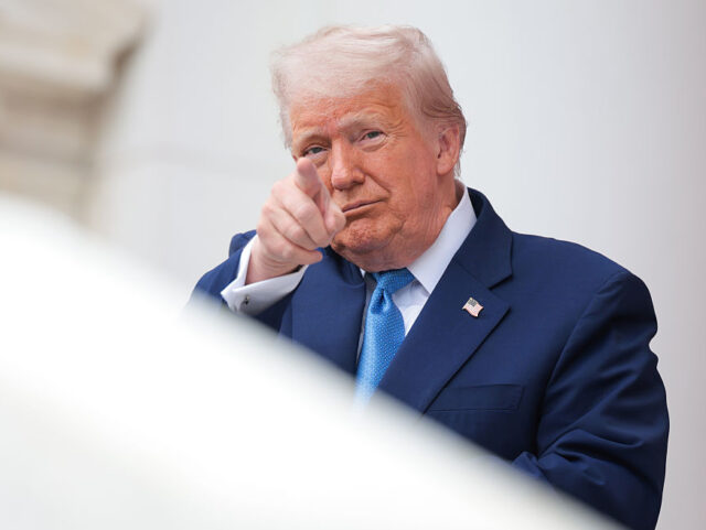 President Trump Visits Arlington National Cemetery On Memorial Day ARLINGTON, VIRGINIA - MAY 26: U.S. President Donald Trump speaks during the Memorial Day w