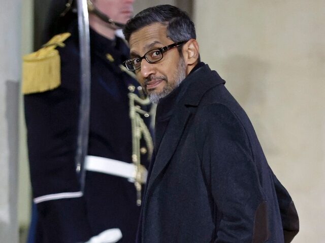 Google chief Sundar Pichai at inauguration
