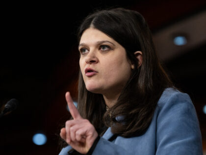 Rep. Haley Stevens, D-Mich., speaks during the House Democrats' news conference to in
