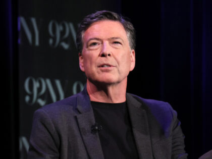 NEW YORK, NEW YORK - MAY 30: James Comey speaks onstage during Former FBI Director James C
