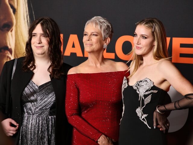 Jamie Lee Curtis with her adopted daughter and son