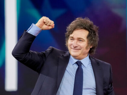 Javier Milei, Argentina's president, during the Conservative Political Action Confere