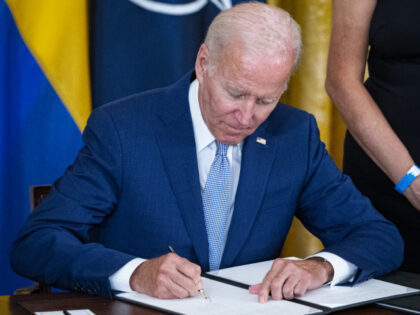 US President Joe Biden signs the Instruments of Ratification for the Accession Protocols t