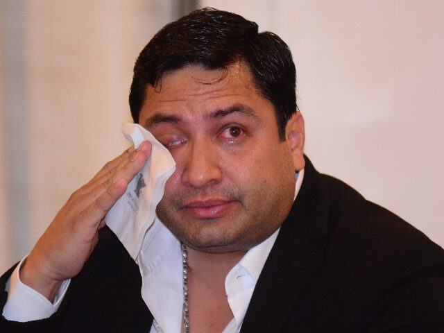 JuliónÁlvarez MEXICO CITY, MEXICO - MAY 27: Mexican singer Julion Alvarez cries during a press conferenc