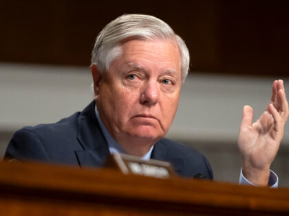 Committee ranking member Sen. Lindsey Graham, R-S.C., speaks during a hearing of the Senat
