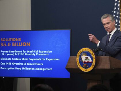 CORRECTS BUDGET DATES Calif. Gov. Gavin Newsom presents his revised 2025-2026 state budget