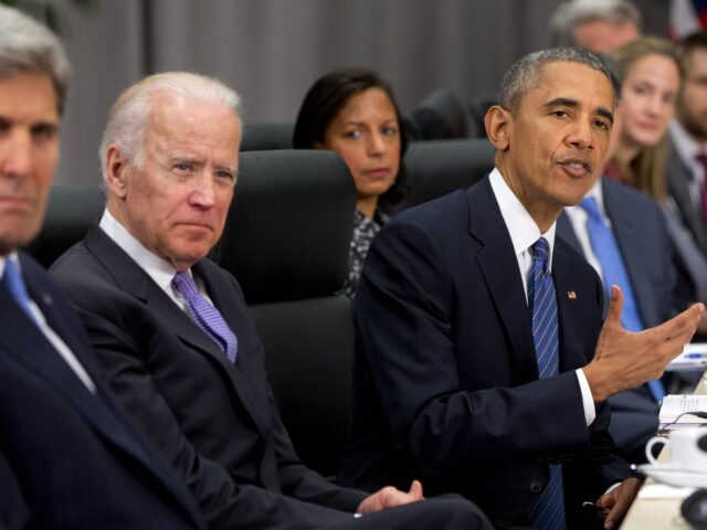 Obama Biden Kerry (Jacquelyn Martin / Associated Press) President Barack Obama, accompanied by, from left, Secretary of State John Kerry, Vice Pre