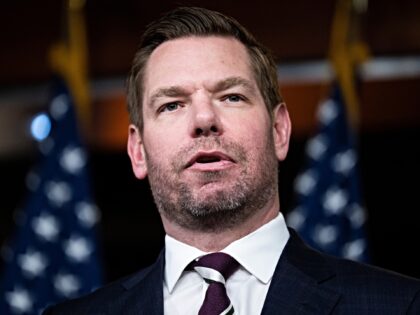 UNITED STATES - JANUARY 25: Rep. Eric Swalwell, D-Calif., conducts a news conference with