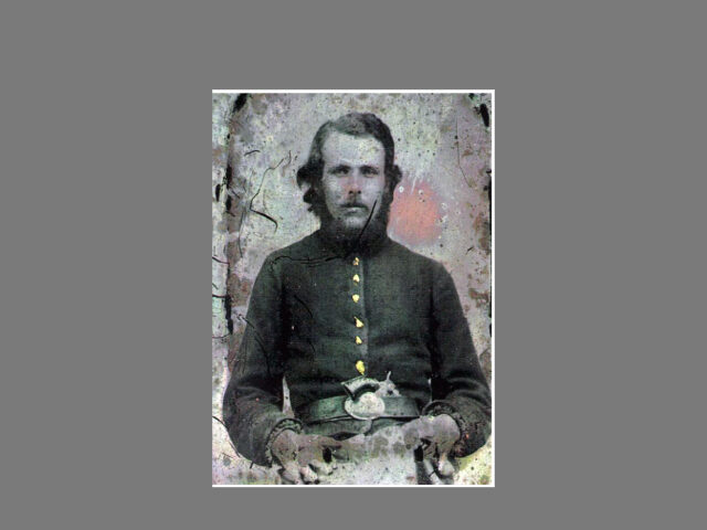 The haunting portrait of Sergeant Joseph Allen Frith transcending time 1864- Source: Autho