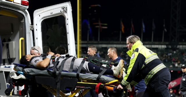 VIDEO: Yankees' Oswaldo Cabrera Leaves Field in Ambulance After Gruesome Leg Injury