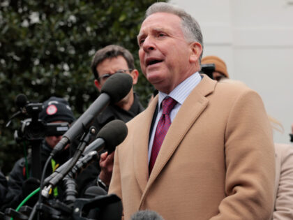Steve Witkoff, special envoy to the Middle East, speaks to the press outside of the White