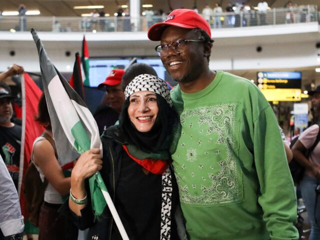 Tembeka Ngcukaitobi (Alaister Russell / AFP via Getty) Advocate Tembeka Ngcukaitobi (R), a member of the South African legal team, is greeted by