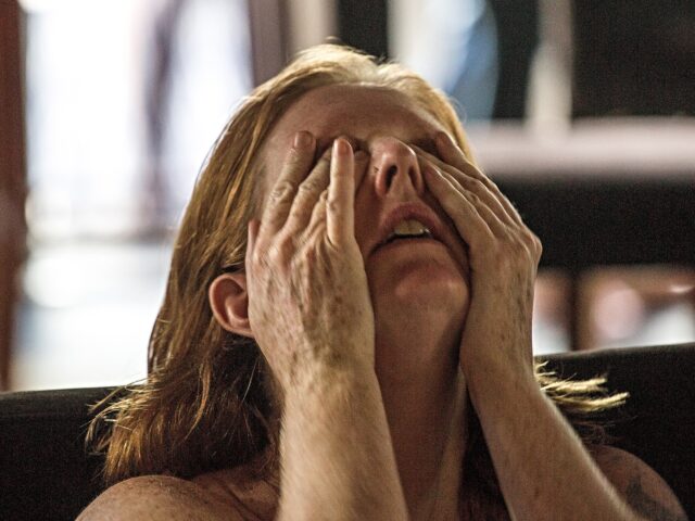 <> on November 9, 2016 in Phnom Penh, Cambodia. PHNOM PENH, CAMBODIA - NOVEMBER 09: A Democratic supporter cries after Donald Trump's vict