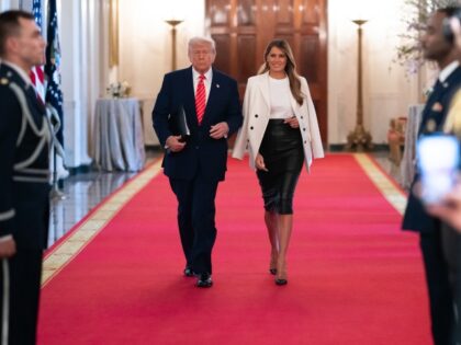 First Lady Melania Trump and President Donald Trump host a Celebration for Military Mother