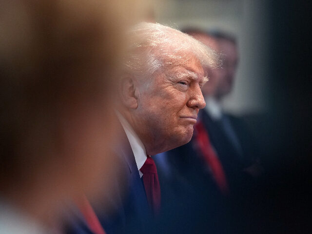 donaldtrump WASHINGTON, DC - APRIL 30: U.S. President Donald Trump listens during a Cabinet meeting at