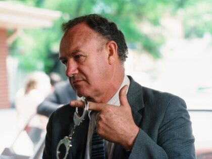 American actor Gene Hackman on the set of the movie 'Mississippi Burning' (direc