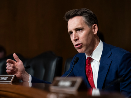 Senator Josh Hawley, a Republican from Missouri, during a Senate Health, Education, Labor,