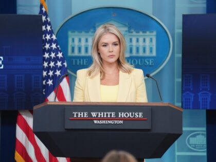 White House press secretary Karoline Leavitt speaks during a briefing at the White House,
