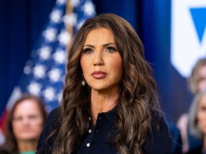 FILE - Homeland Security Secretary Kristi Noem speaks during a news conference, April 9, 2