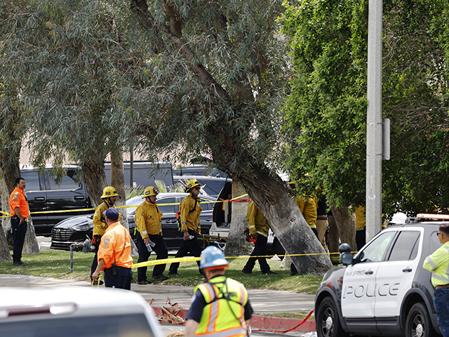 palm-springs-ca-explosion-getty Palm Springs, CA - May 17: A Palm Springs, Calif., fertility clinic was damaged on Saturda