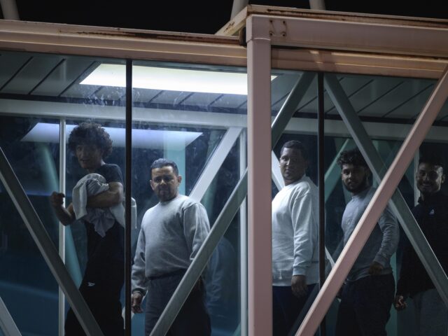 Deported individuals from the US arrive at Simon Bolivar International Airport (CCS) in Ma