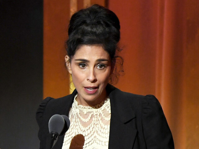 LOS ANGELES, CALIFORNIA - APRIL 14: Sarah Silverman accepts the "Outstanding Writing,